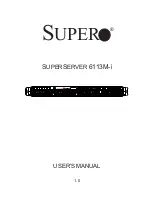 Supero SuperServer 6113M-i User Manual предпросмотр