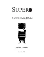 Supero SuperServer 7034L-i User Manual предпросмотр