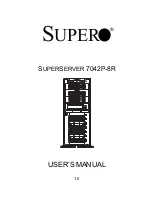 Supero SuperServer 7042P-8R User Manual предпросмотр