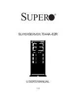 Supero SuperServer 7044A-82R User Manual предпросмотр