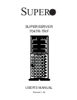 Supero SUPERSERVER 7047R-TRF User Manual предпросмотр