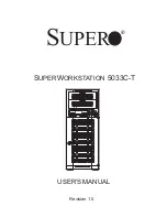 Preview for 1 page of Supero SuperWorkstation 5033C-T User Manual