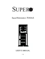 Preview for 1 page of Supero SuperWorkstation 7046A-6 User Manual