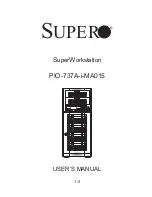 Preview for 1 page of Supero SuperWorkstation PIO-737A-i-MA015 User Manual