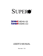 Supero SUPERX6DH8-G2 User Manual preview