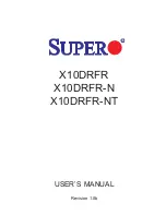 Preview for 1 page of Supero X10DRFR User Manual