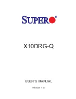 Предварительный просмотр 1 страницы Supero X10DRG-Q User Manual