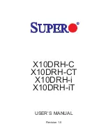 Предварительный просмотр 1 страницы Supero X10DRH-C User Manual