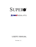 Предварительный просмотр 1 страницы Supero X6DAL-XTG User Manual