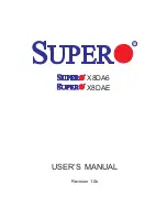 Предварительный просмотр 1 страницы Supero X8DA6 User Manual