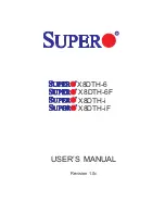 Supero X8DTH-6 User Manual предпросмотр