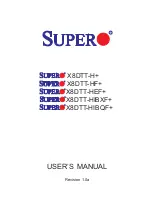 Preview for 1 page of Supero X8DTT-H+ User Manual