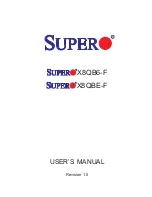 Supero X8QB6-F User Manual preview
