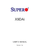 Предварительный просмотр 1 страницы Supero X9DAi User Manual