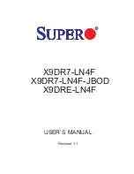 Supero X9DR7-LN4F User Manual предпросмотр