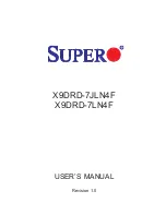 Предварительный просмотр 1 страницы Supero X9DRD-7JLN4F User Manual