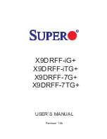 Предварительный просмотр 1 страницы Supero X9DRFF-7G+ User Manual