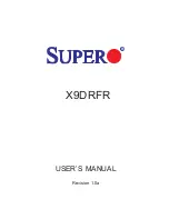 Supero X9DRFR User Manual предпросмотр