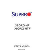 Предварительный просмотр 1 страницы Supero X9DRG-HF User Manual