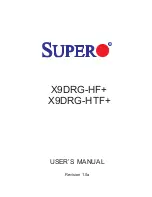 Предварительный просмотр 1 страницы Supero X9DRG-HF+ User Manual