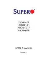 Supero X9DRH-7F User Manual предпросмотр