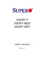 Preview for 1 page of Supero X9DRT-F User Manual