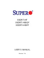 Предварительный просмотр 1 страницы Supero X9DRT-HF User Manual