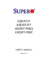 Предварительный просмотр 1 страницы Supero X9DRT-P User Manual