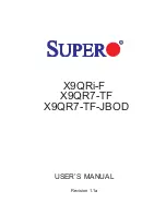 Предварительный просмотр 1 страницы Supero X9QR7-TF User Manual