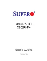 Предварительный просмотр 1 страницы Supero X9QR7-TF+ User Manual