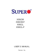 Supero X9SCL User Manual предпросмотр