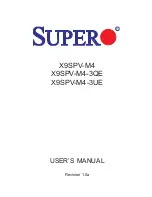 Supero X9SPV-M4 User Manual предпросмотр