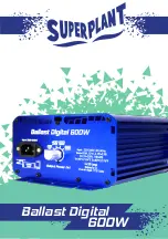 Preview for 1 page of Superplant Ballast Digital 600W Manual