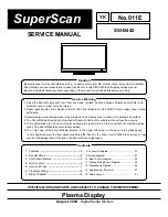 Preview for 1 page of SUPERSCAN SSH2442 Service Manual