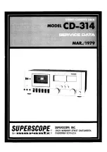 Superscope CD-314 Service Data preview