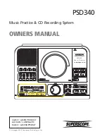 Superscope PSD340 Owner'S Manual preview