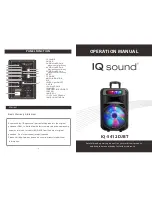 Supersonic IQ Sound IQ-5412DJBT Operation Manual preview