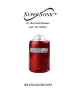 Supersonic SC-1406BT Instructions For Use Manual preview