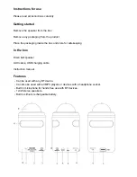 Preview for 2 page of Supersonic SC-1406BT Instructions For Use Manual