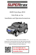 Preview for 1 page of Supertrax BMW Style Baja 4WD Installation And Operation Instructions Manual