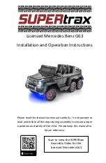 Supertrax Mercedes Benz G63 Installation And Operation Instructions Manual preview