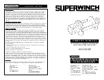 Superwinch H11P Owner'S Manual preview