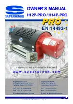 Superwinch H12P 5320-PRO Owner'S Manual preview