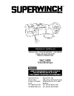 Предварительный просмотр 33 страницы Superwinch SAC1000 Owner'S Manual