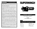 Preview for 1 page of Superwinch T2000 Owner'S Manual