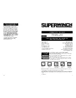 Предварительный просмотр 1 страницы Superwinch UT3000 Owner'S Manual