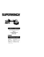 Preview for 1 page of Superwinch W115 Owner'S Manual