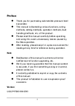 Предварительный просмотр 2 страницы SUPMEA SUP-P260-M4 User Manual