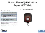 Preview for 3 page of Supra eKEY Fob Manual