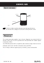 Preview for 13 page of Supra EXEMPL'AIR Manual